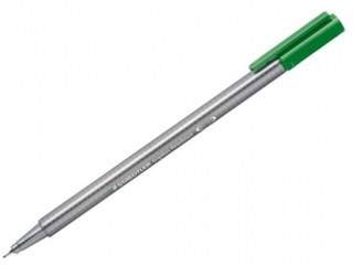 Cienkopis Triplus, 0, 3 mm, soczysty zielony, Staedtler [opakowanie=10szt]