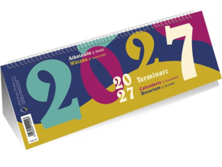 Kalendarz ze spiralk� - poziomy  T-100-2-18 2027