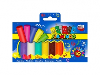 PLASTELINA FLAMINGO 10KOL.PL10 [opakowanie=5szt]