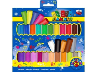 PLASTELINA FLAMINGO 24KOL.PL24