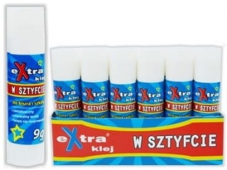 KLEJ W SZTYFCIE   9 G (ZIELONY LUB EXTRA KLEJ)[opakowanie=24szt] (PEK) (PW2)