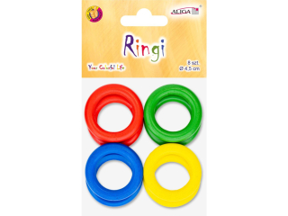 Ringi drewniane RD-0926 4, 5cm op. 8szt.