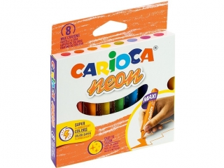 Kredki wiecowe CARIOCA neon 8 kol. (44164)
