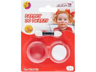 Farby FA002 do malowania twarzy i ciaa, blister zawiera 2 farby i aplikator