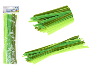 Druciki kreatywne  dugo : 30  cm  ilo : 40 szt kolor: odcienie zielonego