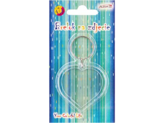 Brelok personalizowany na zdjcie CB-3612 serce z plexi, rozm. 5cm