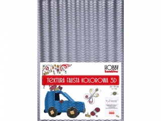 Tektura falista B4 25x35 3D 10 ark. Zota/Srebrna BAMBINO HOBBY