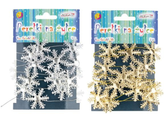 Śnieżynki na żyłce WSP-4435 rozm. 3, 5cm, dł. 2m