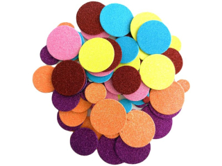 Naklejki z pianki z brokatem  nazwa: kka ilo : 100 szt