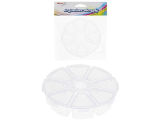 Organizer okr�g�y  rozmiar: 10 x 2, 5  cm  ilo��  przegr�dek: 8