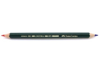 KREDKA CASTELL COLOR 873 CZERWONO-NIEBIE SKA FABER-CASTELL [opakowanie=12szt]