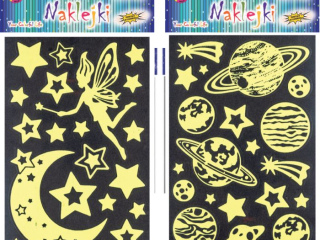 Naklejki NK-4138 wiecce w ciemnoci, rozm. 14 x 21cm