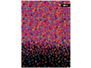 Teczka kartonowa z gumk�, PIXI, disco, 24x31cm, Happy Color [opakowanie=10szt]