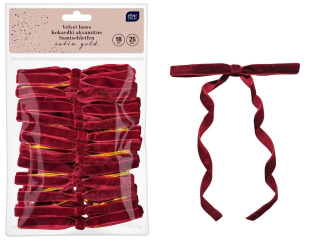 Kokardki aks.z moc.18cm RED 25szt Christ