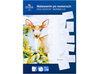 KIN MALOWANIE PO NUMERACH A4 20 ARK. 250 G. (10 WZORW)