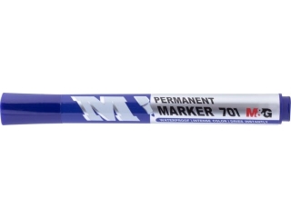 Marker permanentny 1-3 mm, niebieski, MG