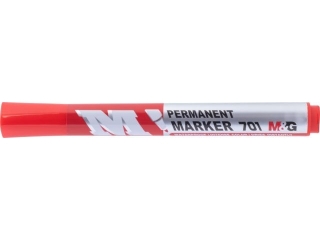 Marker permanentny 1-3 mm, czerwony, MG