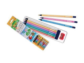 PENMATE KOLORI PREMIUM KREDKI OWKOWE TRJKTNE METALICZNE 6 KOLORW+TEMPERWKA