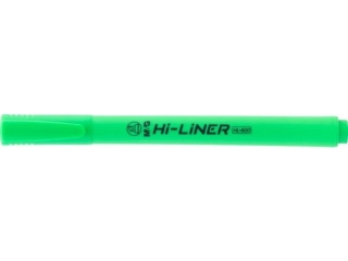 Zakrelacz HI-LINER, soft touch, zielony, MG