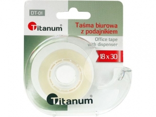 Taśma biurowa 18mm 30m z podajnikiem DT-01