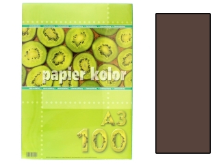 Papier (jk) A3-100 ciemnobrązowy