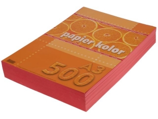 Papier (jk) A3-500 czerwony