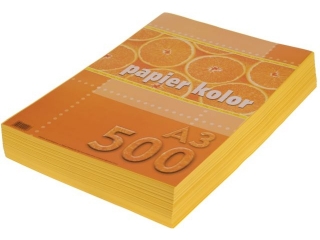 Papier (jk) A3-500 żółty
