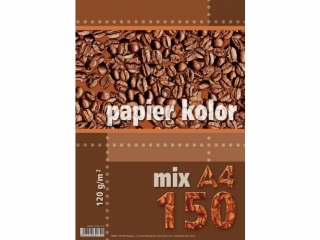 Papier kolor mix A4-150 120g