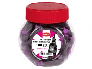 Naboje atramentowe, rowe, soik 100 szt. rowy Soik [opakowanie=100szt]