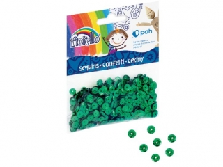 Cekiny konfetti Fiorello GR-C14-6C 14g 6x6mm zielone (sz)