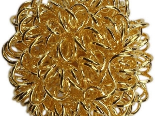 Kulki druc. 1, 6cm/ 6szt Złote