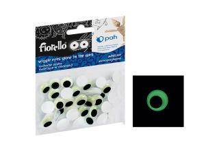 Confetti Fiorello GR-KE50-12F oczka samoprzylepne fluorescencyjne (sz)
