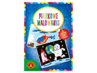 PIASKOWE MALOWANKI - ASTRONAUTA, HELIKOPTER