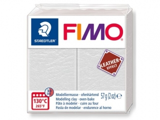 Kostka FIMO leather effect 57g, kremowy, m termoutwardzalna, Staedtler
