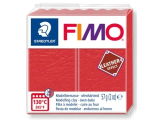 Kostka FIMO leather effect 57g, arbuzowy, m termoutwardzalna, Staedtler