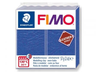 Kostka FIMO leather effect 57g, niebieski, m termoutwardzalna, Staedtler