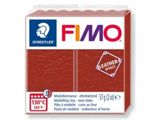 Kostka FIMO leather effect 57g, rdzawy, m termoutwardzalna, Staedtler