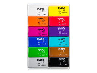 Zestaw FIMO soft, kolory Basic, 12x25g, Staedtler