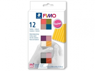 Zestaw FIMO soft, kolory Fashion, 12x25g, Staedtler