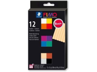 Zestaw FIMO professional ?Basic Colour?, 12 kolorw po 25 g, Staedtler