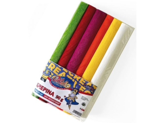 Krepina MINI 25x250 cm 90 GRAM 6 szt. mix intensywny PAS-8080