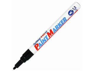 Marker olejowy ARTLINE fine ko�c�wka okr�g�a 1, 2mm - czarny [opakowanie=12szt]