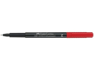 MULTIMARK OHP PERMANENTNY M CZERWONY FABER-CASTELL [opakowanie=10szt]