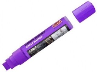 Markery kredowe, kocwka cita 8x15mm, 25g tuszu fioletowy [opakowanie=10szt]