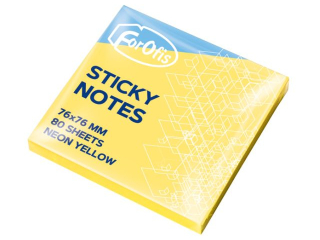 Notes samoprzylepny 75x75 mm 80 kartek ӣTY NEON FR91025 [opakowanie=12szt]