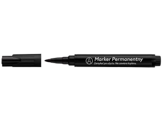 Markery permanentne Junior, kocwka okrga 1, 0mm, tusz czarny czarny Tuba  [opakowanie=24szt]