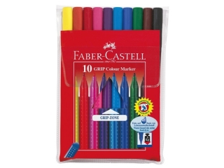 FLAMASTRY GRIP 10 KOL. W ETUI FABER-CASTELL