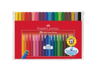 FLAMASTRY GRIP 20 KOL. W ETUI FABER-CASTELL