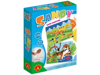 SANDY - Piaskowe Malowanki - tygrys, t-rex