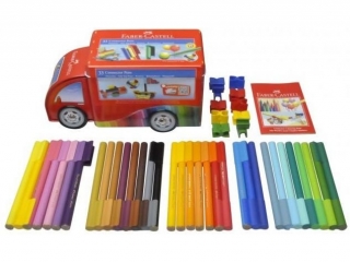 FLAMASTRY CONNECTOR 33 SZT. SAMOCHÓD FABER CASTELL